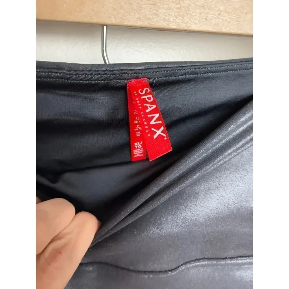 Spanx Faux Leather Leggings Sz. XL